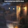 pearlstar Multifunctional Solar Led Hanging Umbrella Lantern Lights 2 Pack Garden Outdoor Pathway Lights Vintage Beach Pavilion Lanterns (2 Pack Warm Lights, Hanging Design