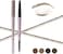 Music Flower Eyebrow Pencil Double Ended, Waterproof Natural Brow Enhancing Pen, Long lasting Eye Makeup, Pack of 1, Light Brown