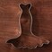 LILIAO Wedding Dress Cookie Cutter - Stainless Steel L-DRESS A