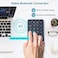 SANWA SUPPLY (Japan BrandSlim Bluetooth Number Pad, Wireless Numeric Keypad, PortableLightweight for Financial Accounting (for MacBook, iPad, iPhone, Surface, PCTablet, Android, iOS, Windows