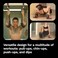 Jayflex CrossGrips Portable Pull Up Bar - No Screw Doorway Pull Up Bar for Work from Home Fitness - Adjustable Door Frame Pull Up Bar Handles - 250 lbs Capacity