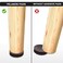 Yelanon Non Slip Furniture Pads - 24 Pcs 2.5'' Grippers, Self Adhesive Rubber Feet, Anti Slide Hardwood Floor Protector for Couch and Furniture Legs