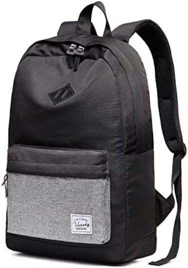 VASCHY Backpack for Men Women, Water-Resistant School Backpack Casual Daypack Work