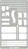 Aleks Melnyk62 Metal Stencil for Bullet Journaling, Planning, Drawing, Banners, Lines, Lists, Planner Stamps, Habit Tracker, Dot Journal Stencil for Diary, Template, Scrapbook, DIY