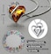 Leafael Infinity Love Heart Necklace, Birthstone Necklaces for Women with Healing Stones, Allergy-Free Jewelry for Women, Silver-Tone Pendant Necklace with Gift Box, 182 Inch Chain Extender