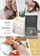 Leafael Infinity Love Heart Necklace, Birthstone Necklaces for Women with Healing Stones, Allergy-Free Jewelry for Women, Silver-Tone Pendant Necklace with Gift Box, 182 Inch Chain Extender