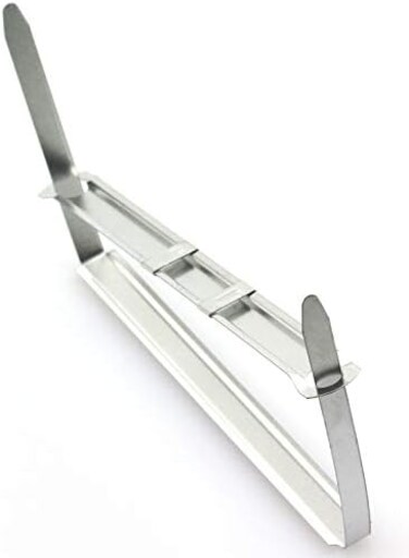 RuiLing yyangz 50pcs/Box Metal File Fastener 2-Hole Metal Binder Clip Paper Fasteners Loose-Leaf Binding Clamp 8cm