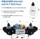 PYFK Upgraded Running Belt with Water Bottle, Waist Bag with Adjustable Straps for Men and Women, Large Pocket Running Fanny Pack Fits 6.5 inches Smartphones, Running Hiking Climbing Waist Pack