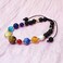 MENGLINA Women Stone Bead Charm Bracelet Universe Galaxy the Eight Planets Nine Planets in the Solar System Guardian Star Bracelets