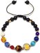 MENGLINA Women Stone Bead Charm Bracelet Universe Galaxy the Eight Planets Nine Planets in the Solar System Guardian Star Bracelets