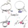 WOCRAFT 20pcs Craft Supplies Handmade Assorted Antique Silver Inspiration Words Dangle Charms Pendant with Lobster Clasp for Jewelry Making Accessory Fit Floating Locket Charms Necklaces (M305