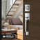 Berlin Modisch Single Cylinder HandleSet with Lever Door Handle Reversible for Right and Left Handed and a Single Cylinder deadbolt Handle Set 11" HandleSet [8 3/4" between screw holes] Silver