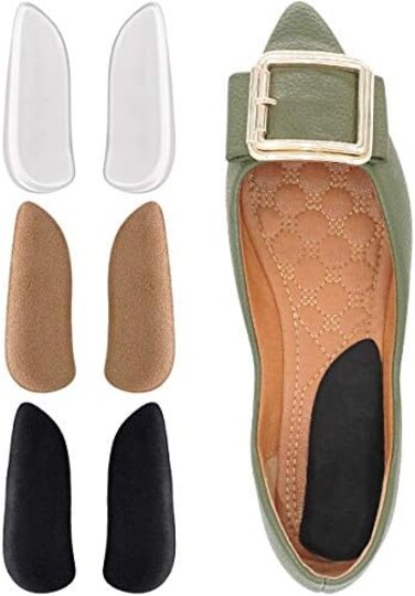Dr Foot Dr. &rsquo;s Orthopedic MedialLateral Heel Wedge Gel Insoles for SupinationPronation, Adhesive Inserts for Alignment, Knee Pain, Bow Legs, Osteoarthritis - 3 Pairs (TransparentBrownBlack
