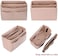 ZTUJO Purse Organizer Insert, Felt Bag Organizer with Metal Zipper, HandbagTote Shaper, For Speedy Neverfull Tote, 7 Sizes (Slender Medium, Beige