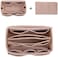 ZTUJO Purse Organizer Insert, Felt Bag Organizer with Metal Zipper, HandbagTote Shaper, For Speedy Neverfull Tote, 7 Sizes (Slender Medium, Beige