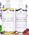 Tree To Tub (Lavender- Hydrating Sulphate Shampoo and Conditioner Set for Dry Hair, Dry Scalp, Frizz - Moisturising Argan Oil Shampoo and Conditioner for WomenMen w/Organic Aloe Vera All ...