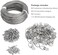 Blisstime Picture Hanging Kit, 60 Pcs D Ring Picture Hangers with Screws and 100 Feet Stainless Steel Hanging Wire, for Hanging Paintings Photos