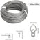 Blisstime Picture Hanging Kit, 60 Pcs D Ring Picture Hangers with Screws and 100 Feet Stainless Steel Hanging Wire, for Hanging Paintings Photos