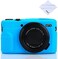 جراب Yisau G7X Mark II، جراب G7X Mark III، جراب سيليكون فائق النحافة وخفيف الوزن من المطاط الناعم لكاميرا Canon PowerShot G7X G7X Mark II G7X Mark III، قطعة قماش من الألياف الدقيقة (أزرق)