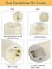 ANGELLOONG Flickering Flameless Candles, Set of 3 Realistic LED Candles with Remote and Timer, for Bedroom, Home Decor, Wedding