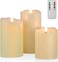ANGELLOONG Flickering Flameless Candles, Set of 3 Realistic LED Candles with Remote and Timer, for Bedroom, Home Decor, Wedding