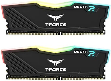 TEAMGROUP T-Force Delta RGB DDR4 16GB (2x8GB3200MHz (PC4-25600CL16 Desktop Memory Module ram Black - TF3D416G3200HC16CDC01