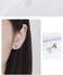 NewZenro CZ Bee Daisy Flower Asymmetric Sterling Silver Stud Earrings for Women Teen Girls Kids Sensitive Ear Fashion Tiny Animal Cute Piercing Post Hypoallergenic 2019