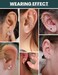 Wssxc Cubic Zirconia Hypoallergenic Stud Earrings for Women Men Girls Statement Cartilage Fashion Surgical Steel Helix Earrings 5 Pairs, Cubic Zirconia