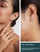 Wssxc Cubic Zirconia Hypoallergenic Stud Earrings for Women Men Girls Statement Cartilage Fashion Surgical Steel Helix Earrings 5 Pairs, Cubic Zirconia