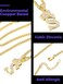 Richsteel Hip Hop Crown Pendant for Men Initial S Letter Necklace Monogram Jewelry King Kingdom Alphabet Charm with Chain 22'', 19-Gold-S, gold-plated-copper, Cubic Zirconia