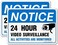 T&amp;R TR Video Surveillance Sign, All Activities Are Monitored - 2 Pack - 7 x 10 Inches Rust Free .040 Aluminum Reflective - UV Protected, Waterproof, Weatherproof and Fade Resistant - 4 Pre-drilled Hol
