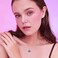 PEIMKO Evil Eye Pendant Necklace 925 Sterling Silver Greek Protection Jewelry Lucky Necklace for Women(white gold