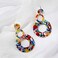 Acrylic Earrings for Women Multicolor Resin Earrings for Girl Statement Dangles Drop Earrings