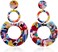 Acrylic Earrings for Women Multicolor Resin Earrings for Girl Statement Dangles Drop Earrings