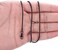 FOSIR 2mm Titanium Steel Unique Black Snake Chain Necklace for Men Women 18-30 Inches