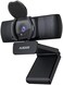 Ausdom Business Webcam for PC AF640 Full HD 1080p/30fps Video Calling Autofocus Web Camera with Microphone 90&deg; Wide-Angle View for Desktop/Laptop/Mac Works with Skype Zoom WebEx Lync