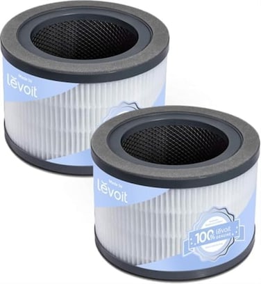 LEVOIT Vista 200 Air Purifier Replacement Filter, 3-in-1 HEPA, High-Efficiency Activated Carbon, Vista200-RF, 2 Pack, Black