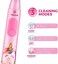 Vekkia Sonic Rechargeable Kids Electric Toothbrush, 3 Modes with Memory, FunEasy Cleaning, 24000 Strokes, IPX7 Waterproof, 2-Min Timer for Age 5, 4 Soft Bristles(Pink