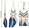meekoo 6 Pairs Women Faux Feather Earrings Dream Catcher Earring Bohemian Fringe Tassel Long Drop Dangle Earrings Set with Design for Women