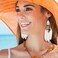 meekoo 6 Pairs Women Faux Feather Earrings Dream Catcher Earring Bohemian Fringe Tassel Long Drop Dangle Earrings Set with Design for Women