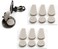 E'ARRS Clip on Earring PadsAdhesive Paddle and Dot Foam3 PairsGo Betweens, Foam