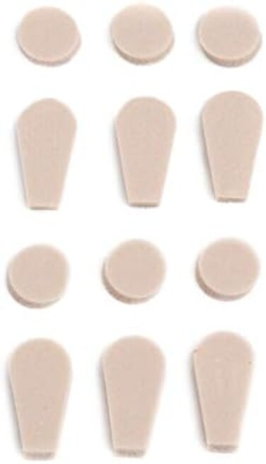 E'ARRS Clip on Earring PadsAdhesive Paddle and Dot Foam3 PairsGo Betweens, Foam