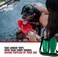 Tuff Pupper PupFlask Insulated Neoprene Dog Water Bottle Holder Sling with Wide Adjustable Shoulder Strap, Great for Travel, Walking, Hiking, Portable Pet Water Bottle Holder (27 OZ, Quetzal Gre