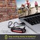 مصباح خلفي للدراجة من فولكانو آي (عبوتان)، مصباح أمان LED قابل لإعادة الشحن عبر منفذ USB للدراجة، مصباح خلفي فائق السطوع ومقاوم للماء، 7 أوضاع إضاءة أحمر/أخضر/أزرق، يناسب أي دراجة طريق أو دراجة جبلية