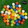 CRESTGOLF Pickleball Balls Indoor outdoor with 26 Small Precisely Drilled Holes Plastic Balls Airflow Hollow Practice Balls 72 mm,with High Bounce 6/12pcs