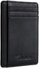 Travelambo Front Pocket Minimalist Leather Slim Wallet RFID Blocking Medium Size
