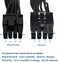 كابل محول طاقة COMeap PCIe 8 Pin ذكر إلى PCIe مزدوج 2X 8 Pin (62 ذكر) لمزود طاقة Seasonic، بطول 25 بوصة و9 بوصات (63 سم × 3 سم).