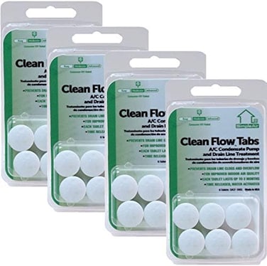 SimpleAir Clean Flow HVAC Drain Line Treatment Tabs, 4-Pack, 24 Count