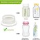 PUMPMOM-US PumpMom Pump Bottle Adapter, Baby Bottle Thread Changer or Converter for Spectra S1 S2 Pump Wide Mouth Flanges to Use Medela, Ameda, Dr.Brown Narrow Neck Bottles