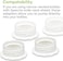 PUMPMOM-US PumpMom Pump Bottle Adapter, Baby Bottle Thread Changer or Converter for Spectra S1 S2 Pump Wide Mouth Flanges to Use Medela, Ameda, Dr.Brown Narrow Neck Bottles